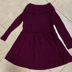 3/$18 EUC Old Navy 4T marbled purple dress with cowl neck